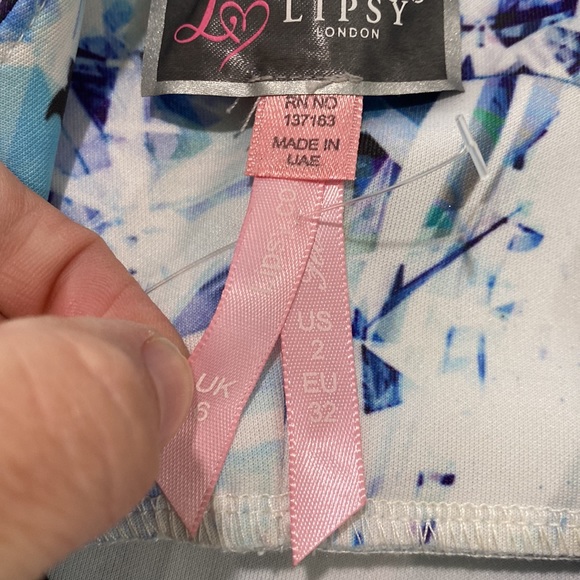 Lipsy London Neoprene circle skirt skater dress fitted bodice - Picture 7 of 15